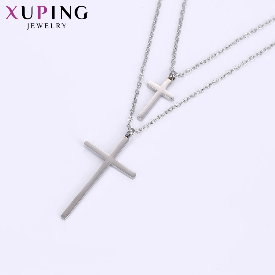 Xuping модное ожерелье с крестом кулон экологически чистые украшения для женщин