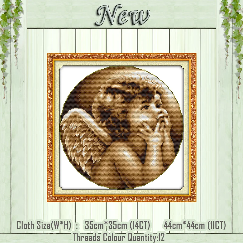 Картина Cupid cherub and dove рассчитана на холст DMC 11CT 14CT наборы Сделай Сам Набор для
