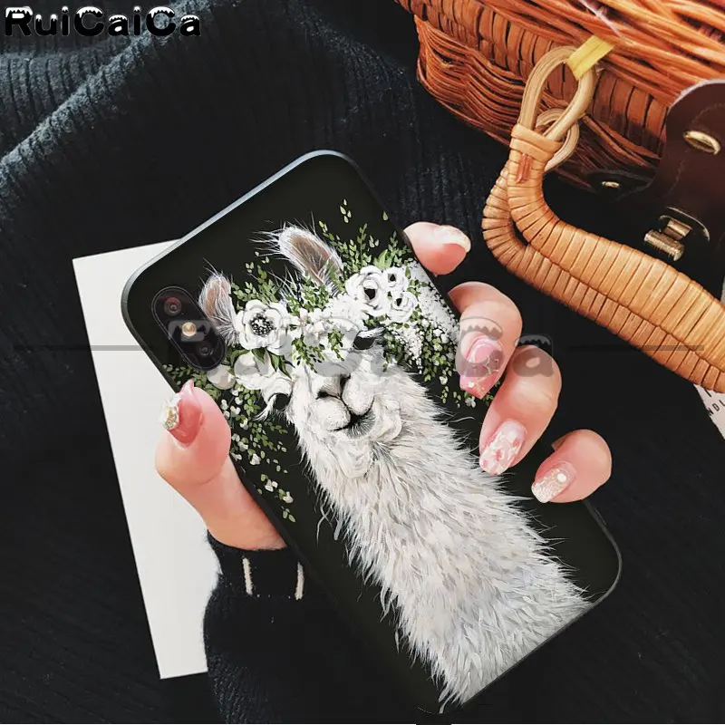 A9 RuiCaiCa лама Alpacas животное роскошный уникальный дизайн чехол для телефона для Apple iPhone 8 7 6 6S Plus X XS MAX 5 5S SE XR чехлы - Цвет: A9