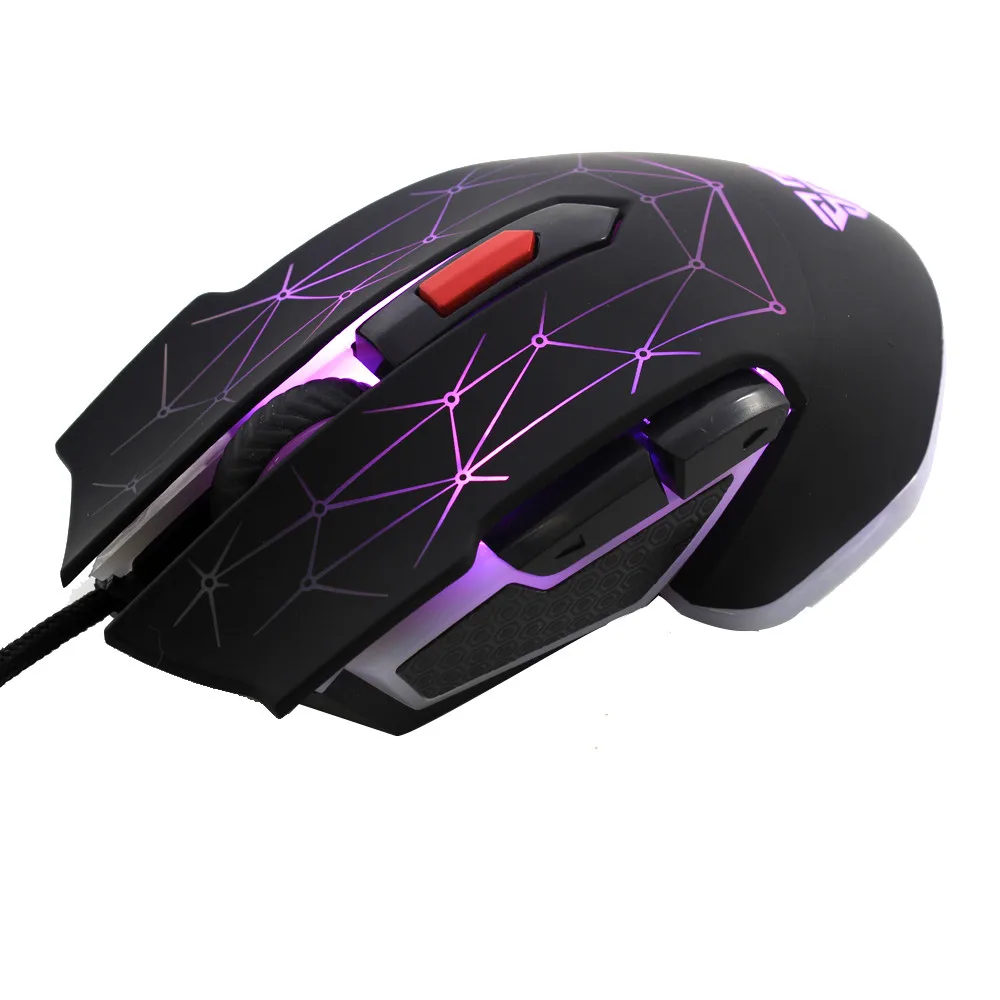 EPULA 2019 модная Проводная офисная игровая мышь FANTECH 1 8 м 6D USB для макросъемки RGB EY21 |