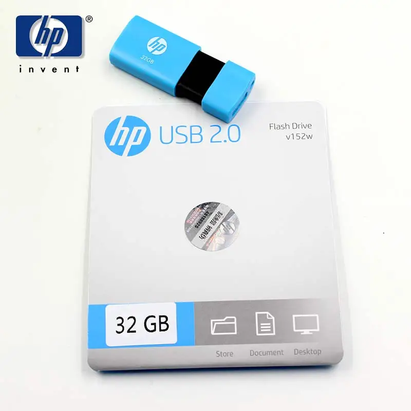 Hp USB флеш накопитель 32 ГБ V152W ручной карта памяти флешка мини usb синий cle память u