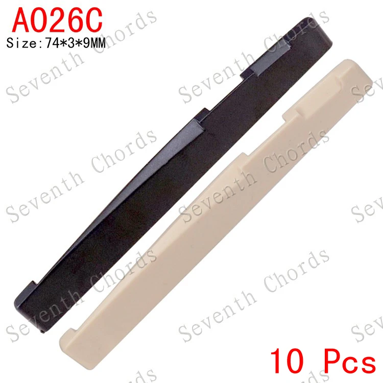 10 шт. полностью Compensated.74MM Пластик Строка Нижний порожек для акустической гитары