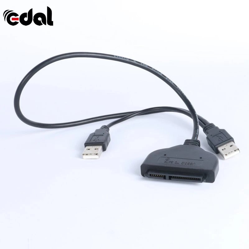 Горячий USB 2 0 для SATA 15 + 7 Pin данных и питания кабель адаптер 5 дюймов HDD SSD|Кабели