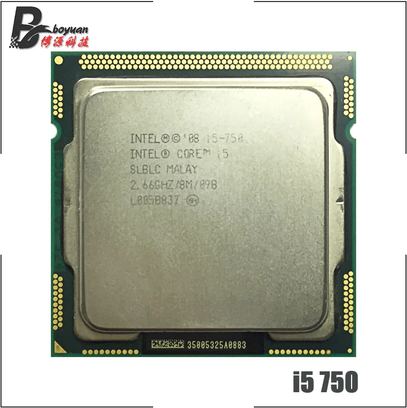 Процессор Intel Core i5 750 2 6 ГГц четырехъядерный процессор 8 Мб 95 Вт LGA 1156|cpu processor|intel core