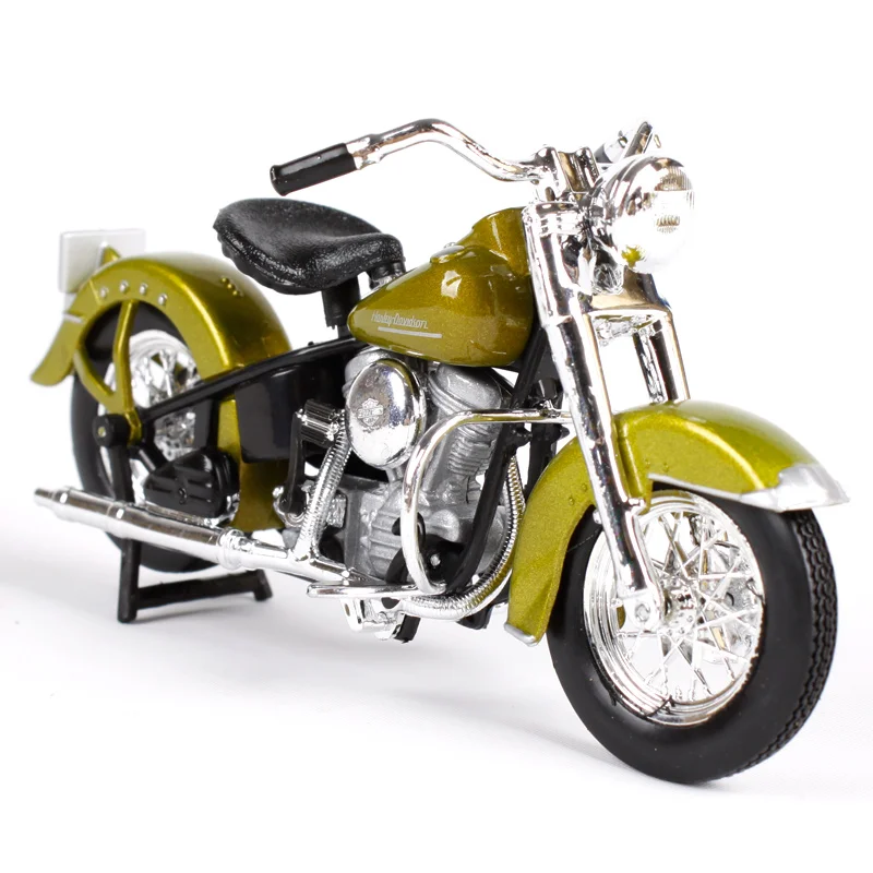 Maisto 1:18 1953 74FL HYDRA GLIDE green motorcycle diecast vintage motorbike model for kids die cast 10143 |
