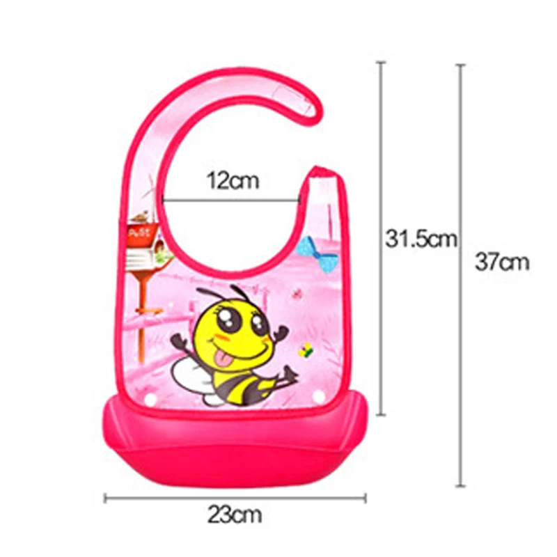 2017 силиконовая детская бандана нагрудники милые животные питание карманный