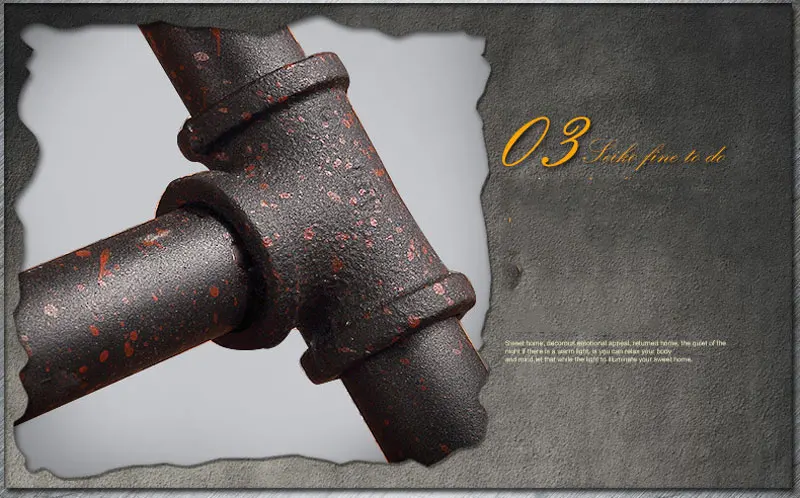 

Vintage industrial creative personality water pipe wall lamp Bar Cafe restaurant dining room living room pub Wall light bra