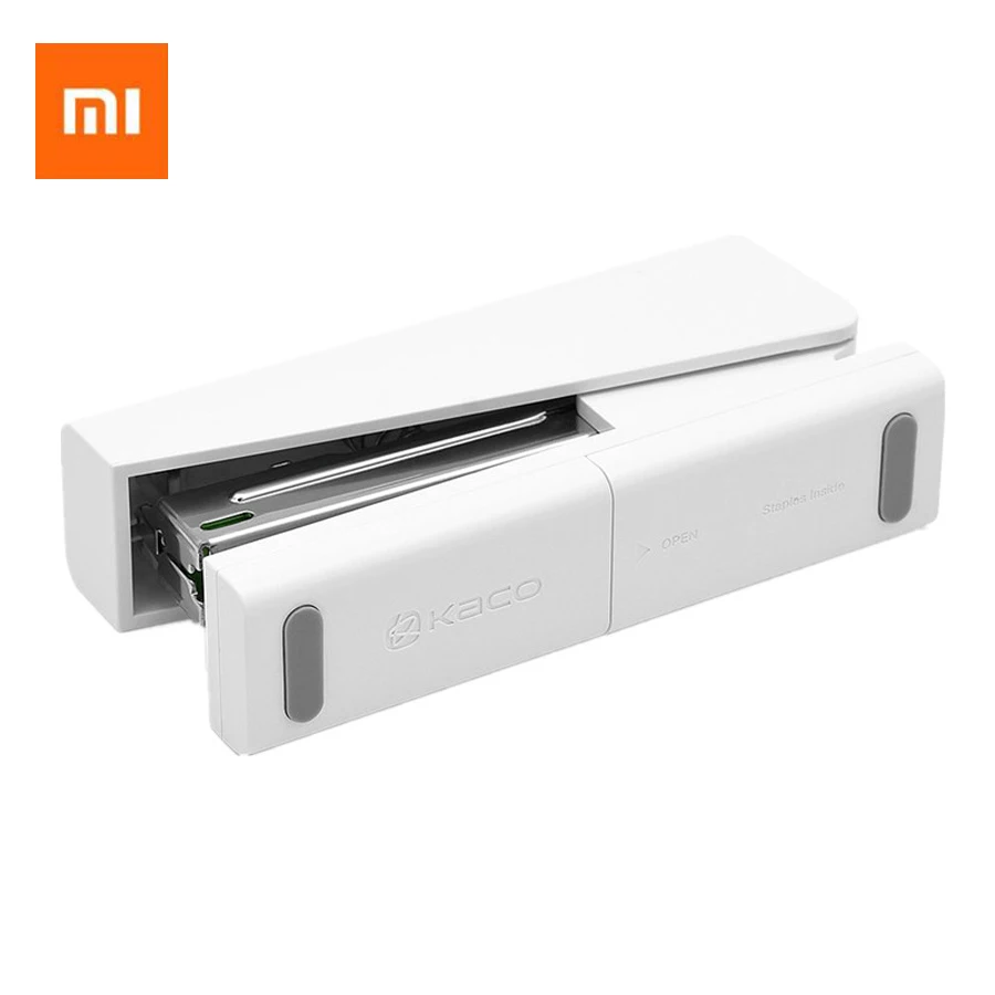 Xiaomi Mijia Kaco LEMO степлер 24/6 26/6 с 100 шт скобы для бумажной офисной школы Умный домашний