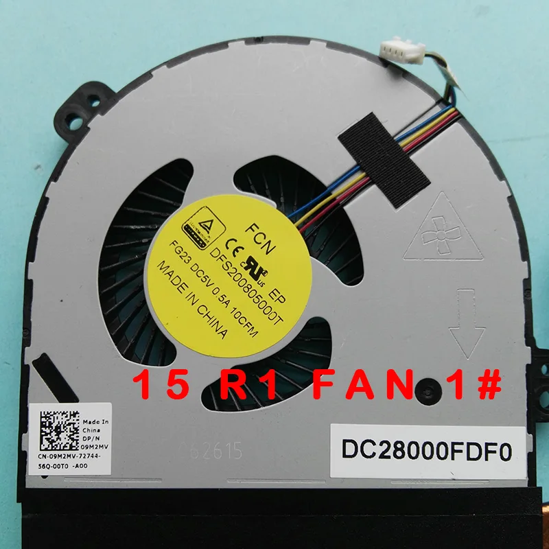 Новый оригинальный вентилятор радиатора для DELL Alienware 15 17 R1 R2 R3 CPU GPU Вентилятор