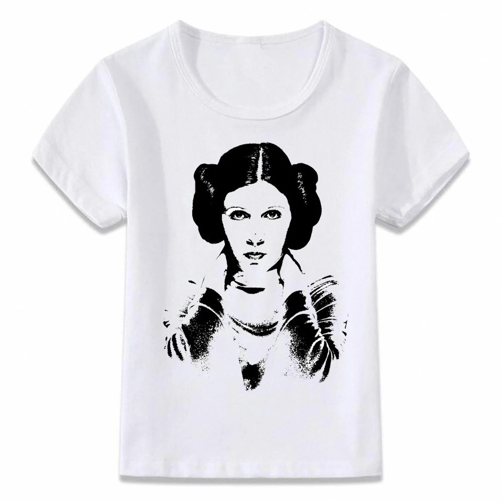 Детская одежда футболка принцессы Leia Ink Art для мальчиков и девочек, футболки для малышей футболка oal109