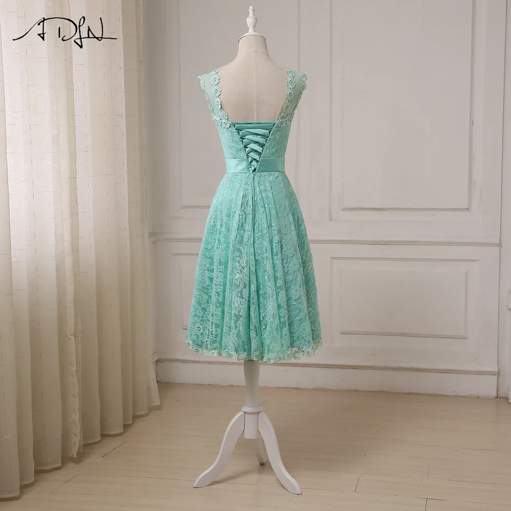 ADLN девушка дешевые вечерние платья аппликации из кружева элегантное платье с