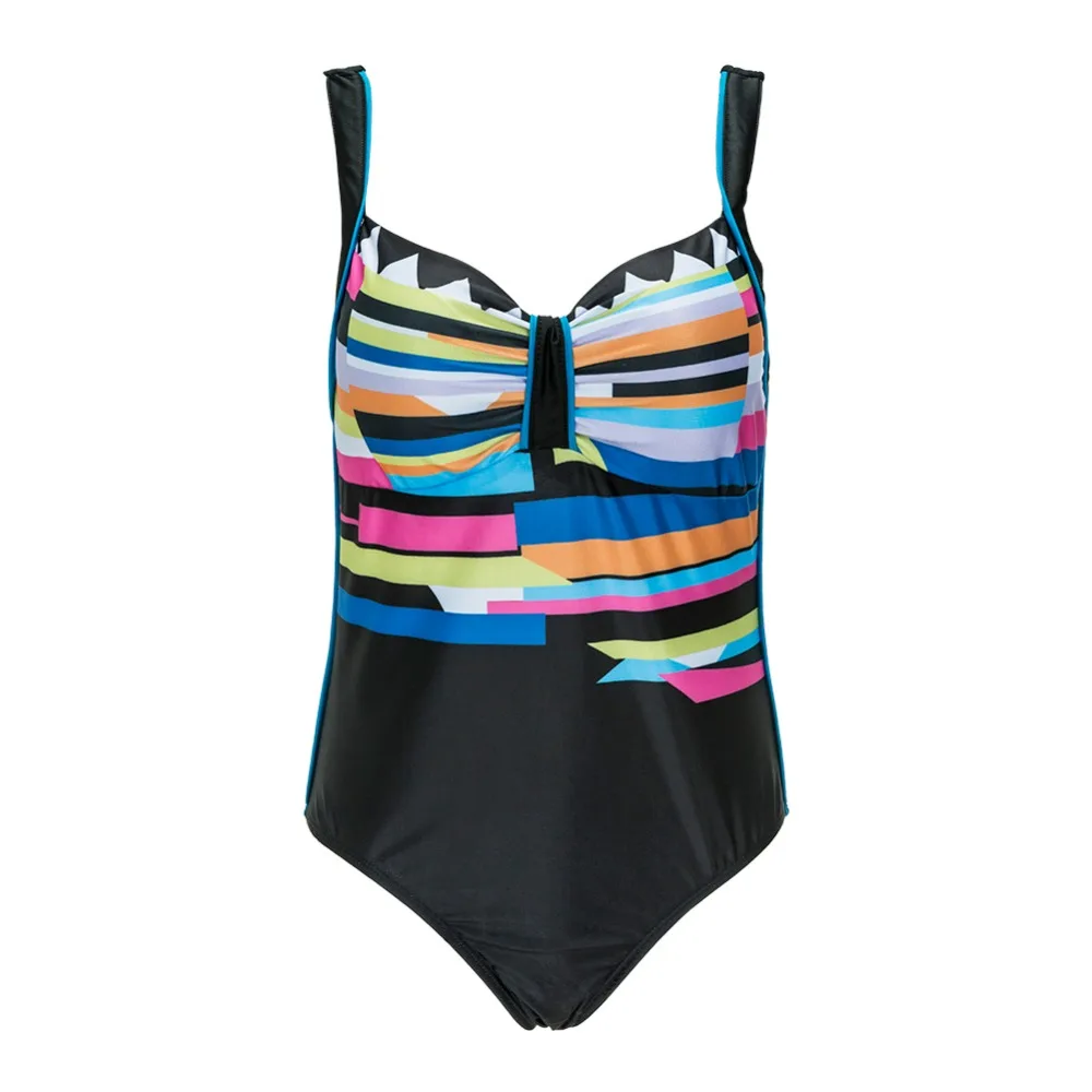 2018 New Arrival Vintage One Piece Swimsuit Swimwear One-Piece Swim Suit Biquini Swimming Push Up Black Free Shipping | Спорт и