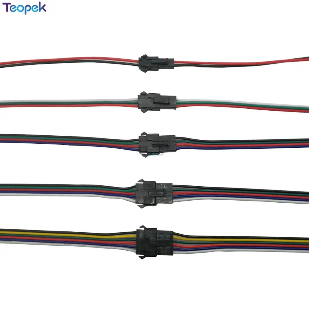 2pin 3pin 4pin 5pin 6pin led JST электронный разъем штекер и гнездо подключение SM кабель провод