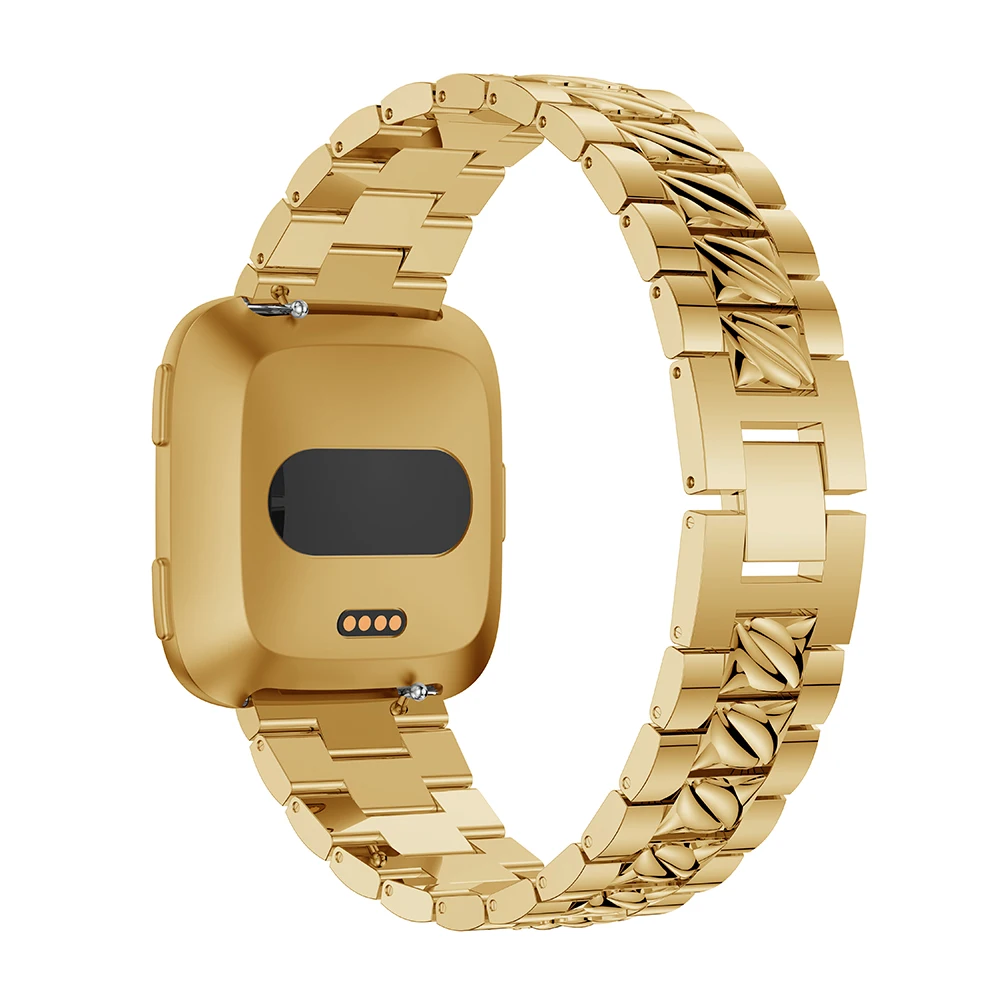Ремешок для Fitbit Versa ремешки для женщин замена металла Bling Браслеты Для Fitbit Versa аксессуары со стразами