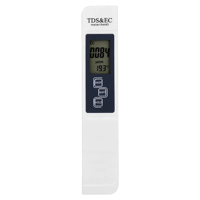 3 в 1 Функция цифровой TDS EC метр lcd & Тестер температуры 0 9990ppm проводимость вода