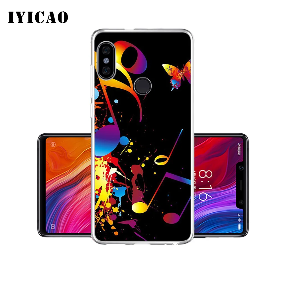 IYICAO музыкальный Мягкий силиконовый чехол для телефона Xiaomi Mi 9 8 SE 6 A1 A2 Lite F1 MIX2S MIX3 TPU