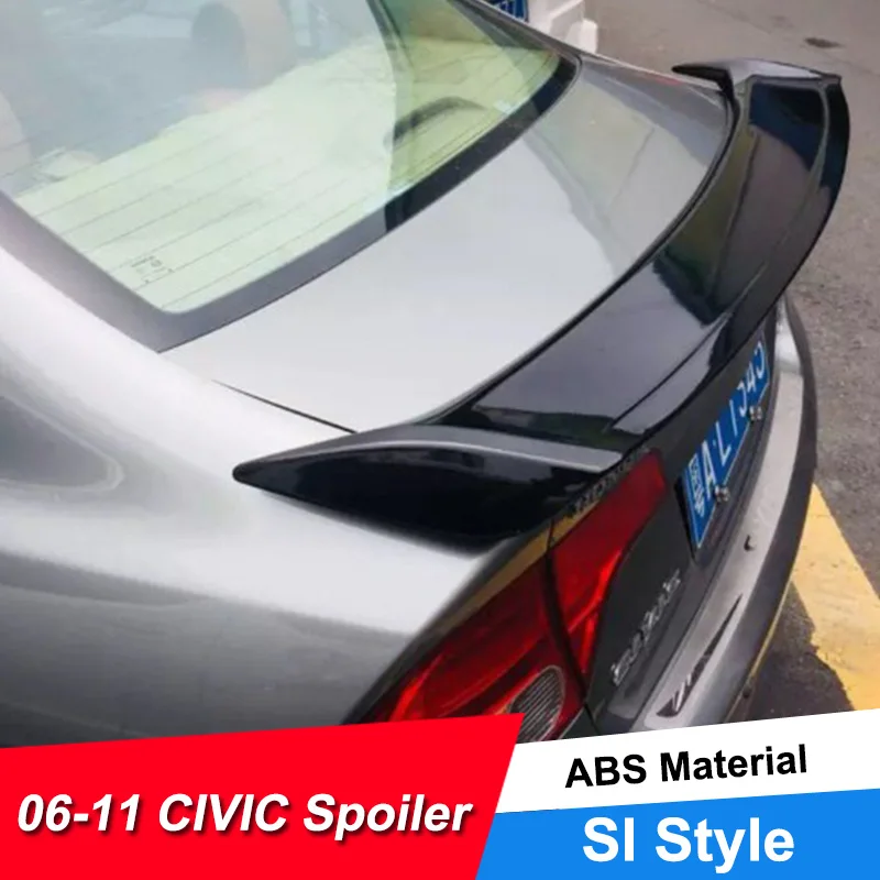 JNCFORURC Задняя Крышка багажника автомобильные Спойлеры для Honda Civic 8th 05 06 07 08 09 10 11