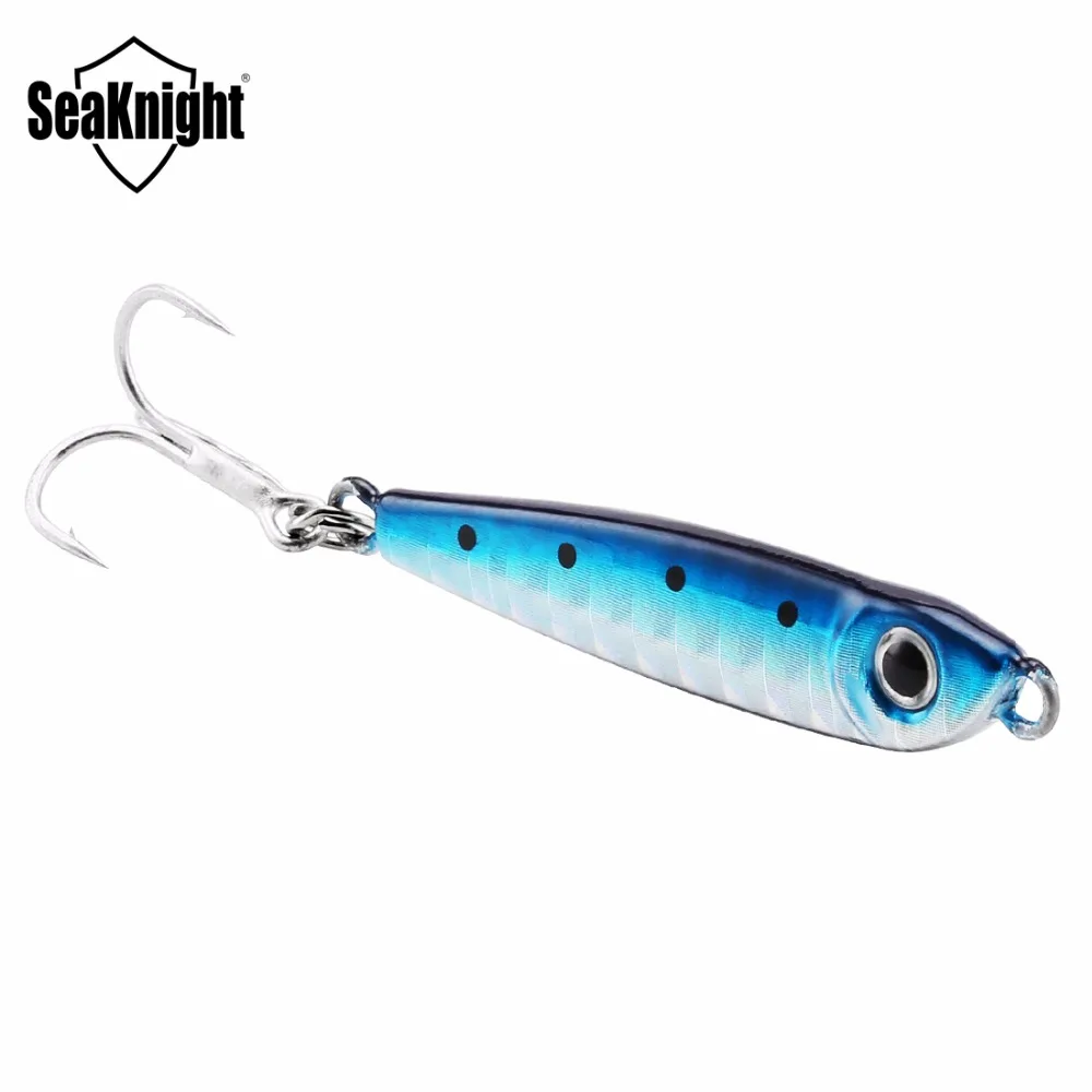 SeaKnight SK302 мини-джиг 8 г 21 г 28 г 30 г 40 г 1 шт. ложка металлический джиг, приманка для рыбалки искусственная приманка 3D глаза океан Bost рыболовные снасти