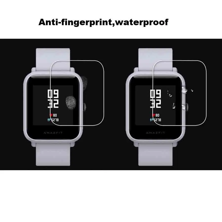 Для Xiaomi Huami Amazfit Bip Bit Lite ремешок для часов на запястье мягкий силиконовый защитный чехол Pulsera Correa Защитная пленка для экрана