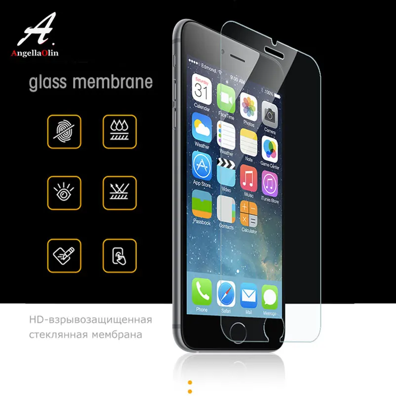 Закаленное защитное стекло 9H для iphone 11 Pro Xs Max XR 10 8X4 4s 5 5s 5c SE 6 6s plus 7 1 &quot6 5&quot |