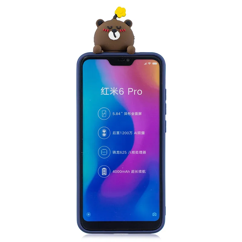 Для xiaomi mi a2 lite чехол для Coque xiaomi mi A2 Lite Xio mi A1 A2 A 2 lite чехол 3D единорог панда кукла мягкий чехол для телефона s