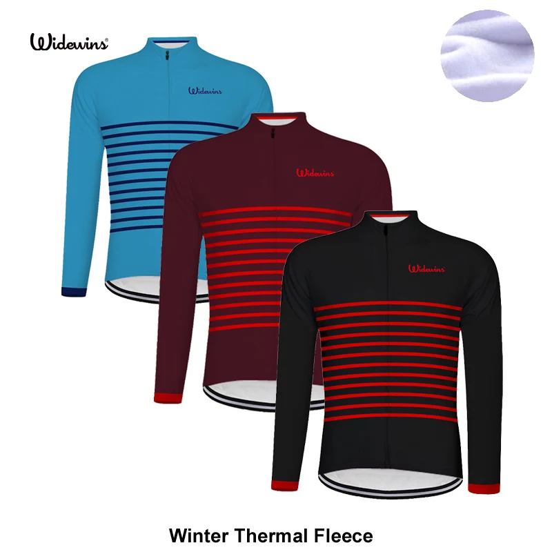 

2019 stripe Cycling Jersey Winter Long Bike Bicycle Thermal Fleece Ropa Roupa De Ciclismo Invierno Mtb Clothing 6553
