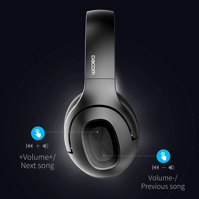 Dacom HF002 Bluetooth 5 0 Беспроводная гарнитура наушники на ухо 1200 мАч глубокий бас HD звук