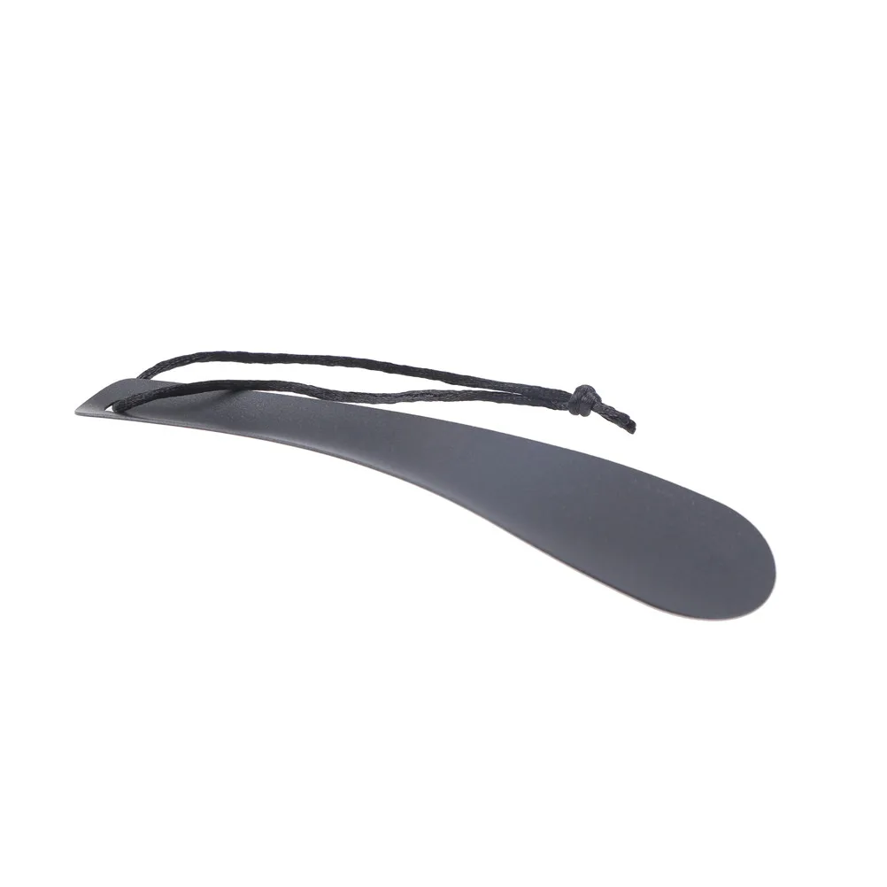 1PCS 19 Cm Flexible Sturdy Slip Black Alloy Shoe Horn Spoon Shape Shoehorn Lifter | Обувь