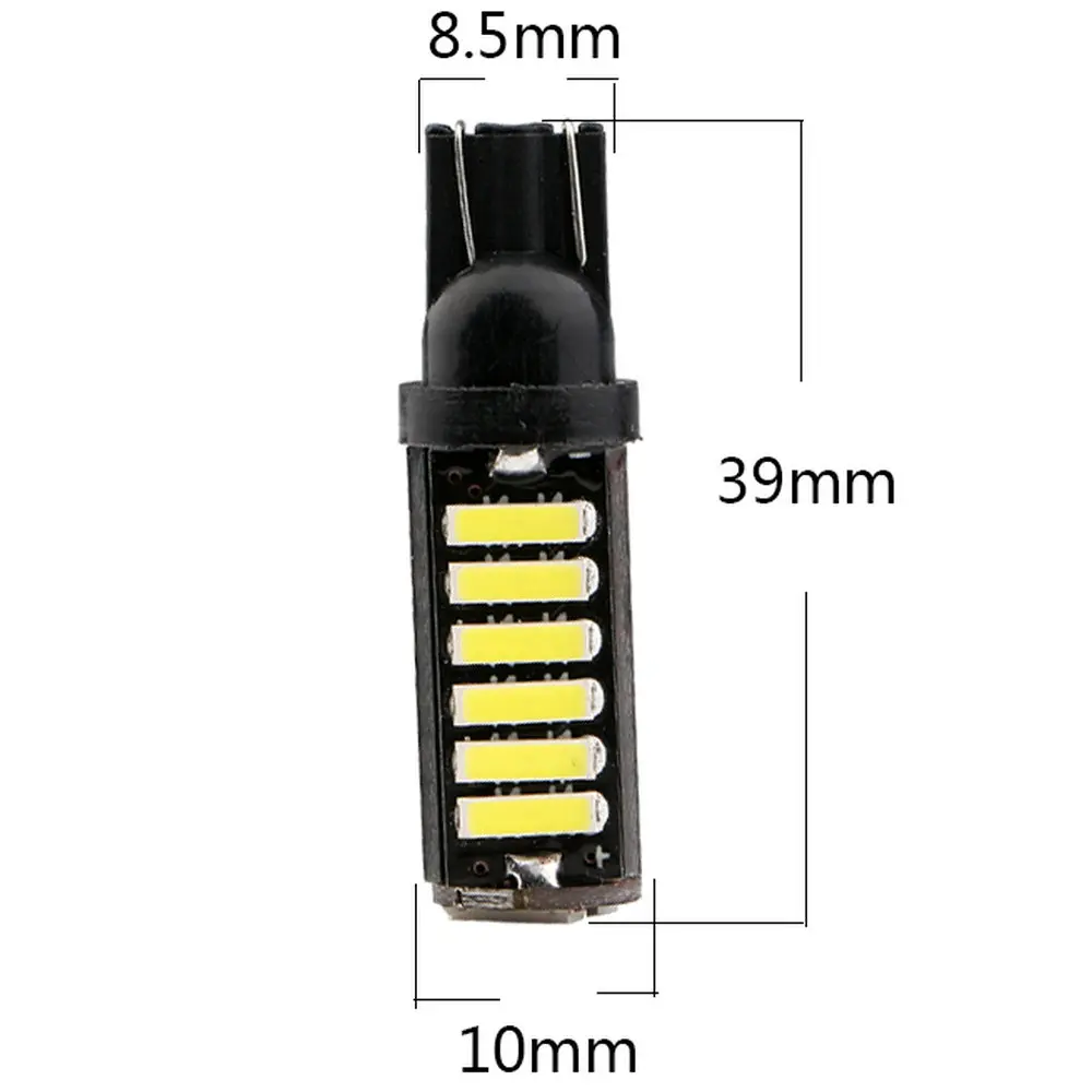 10 шт./лот T10 194 7014 20 SMD W5W светодиодов лампа для чтения 12 В постоянного тока