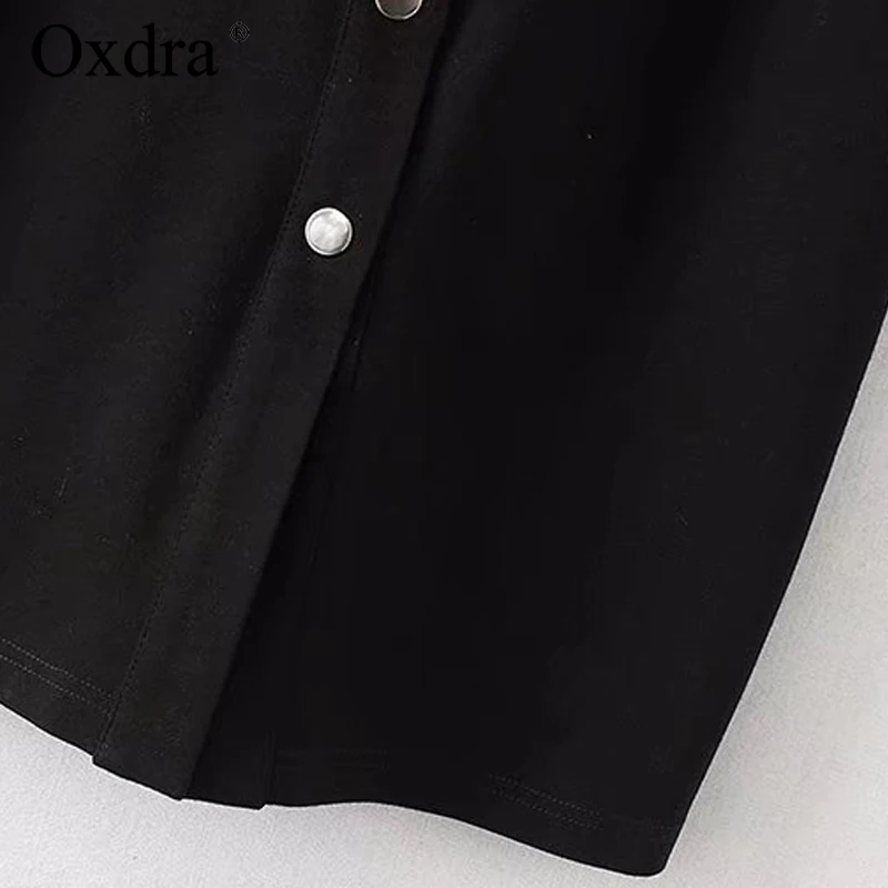 Oxdra женское Повседневное платье Для женщин лето-осень на пуговицах
