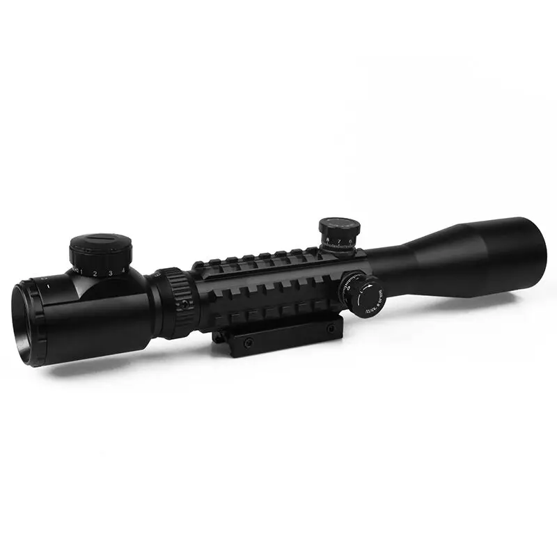 BIJIA C3-9X40EG Illuminated Red Green Rangefinder Reticle Riflescope of Tripe Picatinny 20mm Rail Hunting Airsoft Rifle Scope | Спорт и