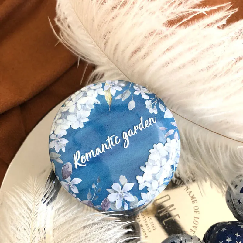 blue No candy 20pc 20 шт конфеты жестяной ящик сахар круглый маленькие железные ящики для крещения ребенка Свадебный шоколадный подарок коробка упаковка Рамадан украшения - Цвет: blue No candy 20pc