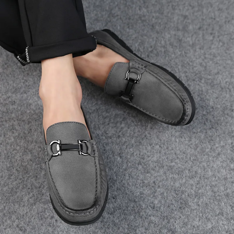 Loafers Slip-On Breathable Casual Shoes Men Soft Moccasins High Quality Genuine Leather Driving Zapatos Big Size 36-46 | Обувь