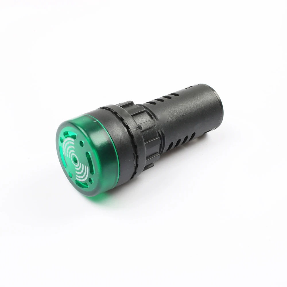 1 шт.; платье для девочек AD16-22SM 12V 24V 110V 220V 22 мм флэш-сигнал светильник красный светодиодный активный звуковой сигнал тревоги индикатор красный, зеленый, желтый