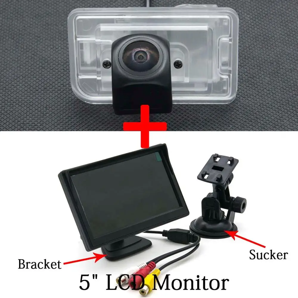 Camera 5 inch LCD Объектив рыбий глаз 1080 P CCD Starlight камера заднего вида для Suzuki Swift Sport Ciaz Alivio парковочный зеркальный монитор - Название цвета: Camera 5 inch LCD