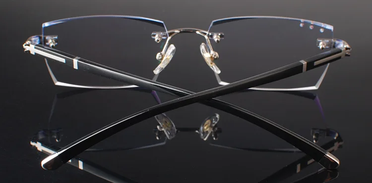 Lentes Opticos Mujer чистый титан оправа для очков алмазная резка краев модные мужские