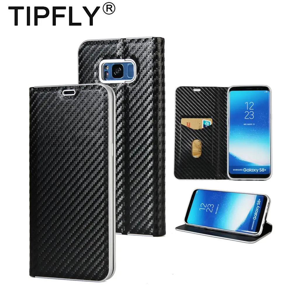 TIPFLY Новый Дизайн кожаный чехол для samsung Galaxy S8 плюс ПК Рамка противоударный Super Slim