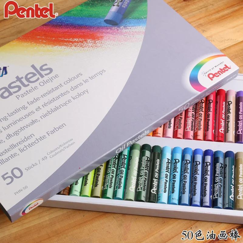 Pentel PHN искусство Цвет масляная пастель Цвет цветные карандаши искусство рисования Япония нетоксичные Смываемые 12/16/25/36/50 Цвета