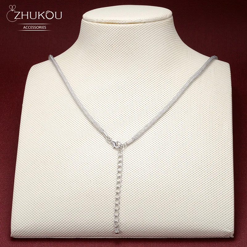 Женская романтичная цепь ZHUKOU из латуни и кубического циркония 2 5x56 мм высокое