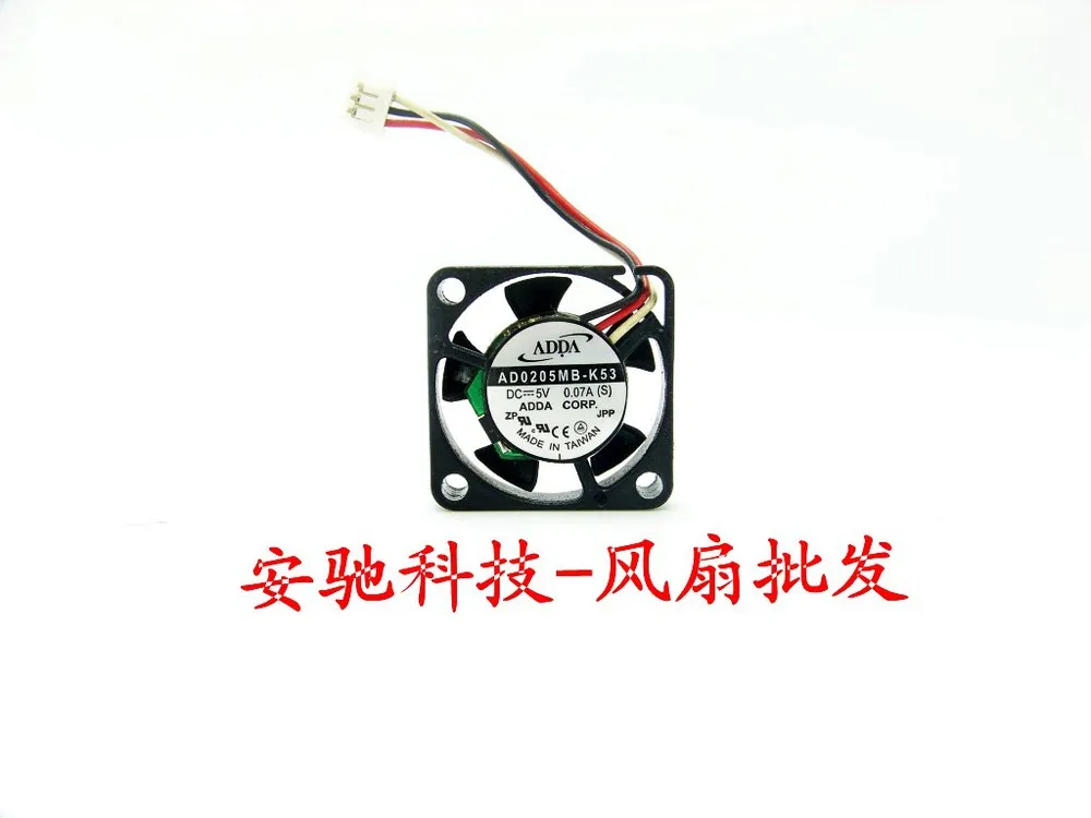 

Original ADDA AD0205MB-K53 5V 0.07A 2507 2506 2.5CM small cooling fan