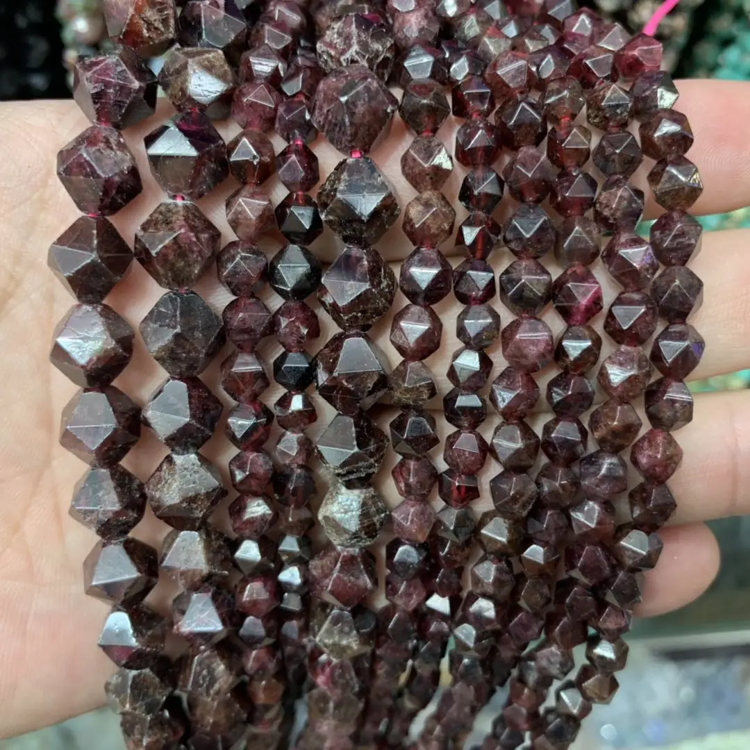 Бусины Из Натурального граната бусины из натурального драгоценного камня