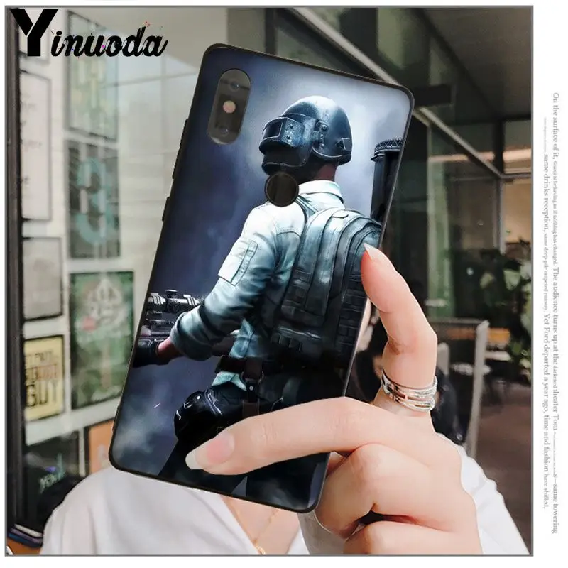 Yinuoda PUBG рукоделие принт рисунок чехол для телефона крышка оболочки для Xiaomi mi 8 SE 6 Примечание 3 mi X 2 2 S Примечание 3 крышка