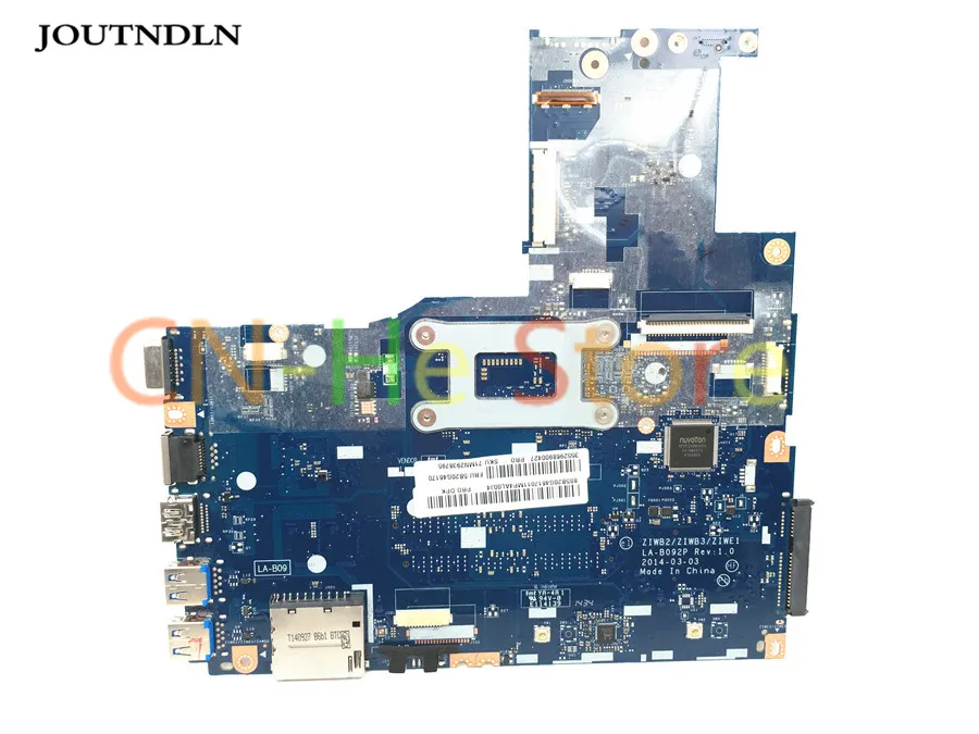 Материнская плата для ноутбука Lenovo 5B20G46170 ZIWE1 ZIWB2 ZIWB3 B50-70 DDR3 W/LA-B092P CPU | Компьютеры и