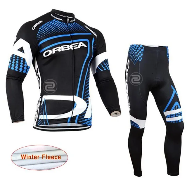 Новинка 2017 года ORBEA Велосипеды Джерси Зима Термальность флис с длинными рукавами