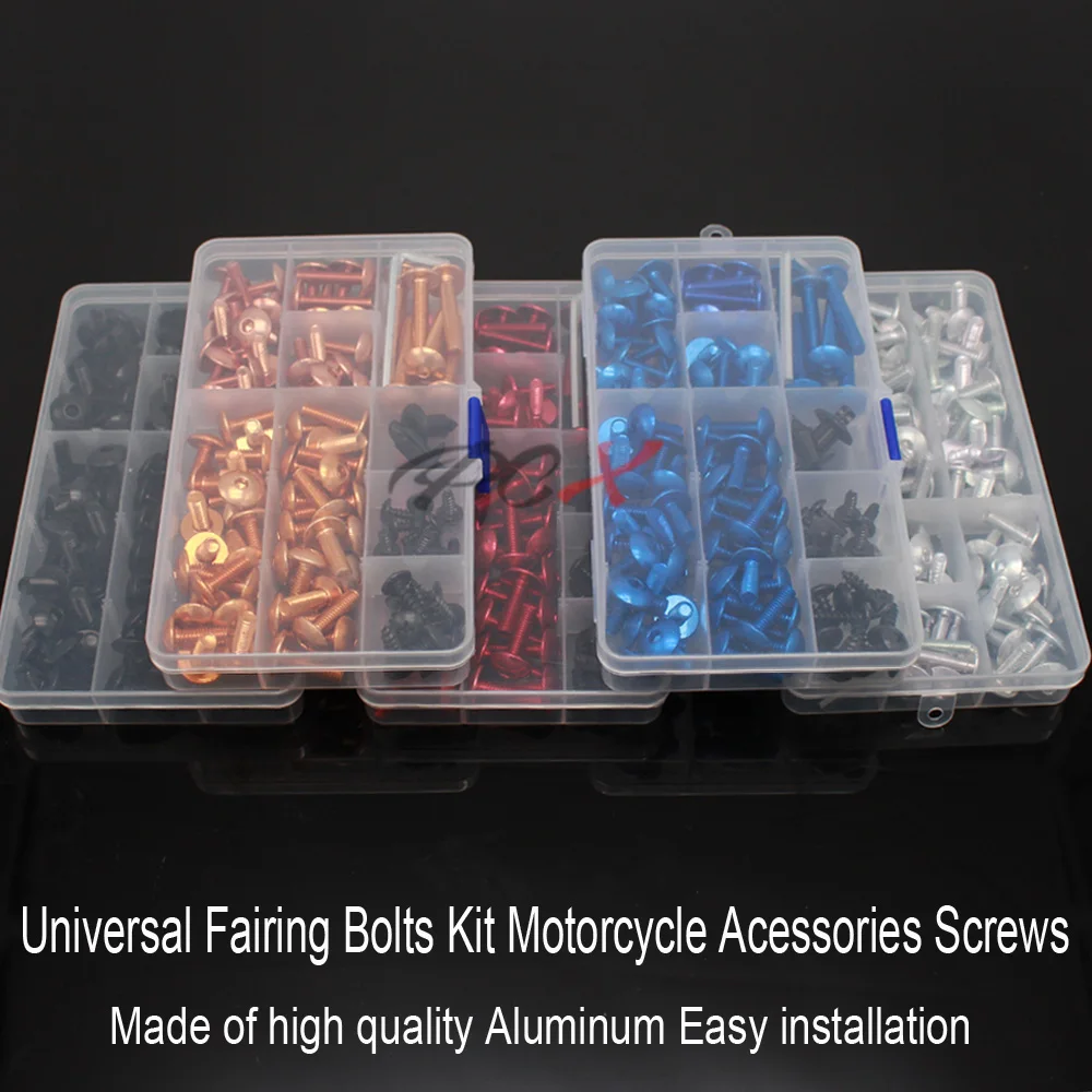 

Universal Fairing Bolts Kit Motorcycle Acessories Screws MOTO For Suzuki GSXR 600 750 1000 K3 K4 K5 K6 K7 K8 H1Universal Screws