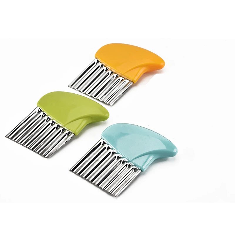 Нержавеющая сталь овощной морковь волнообразный резак Slicer картофельные чипсы
