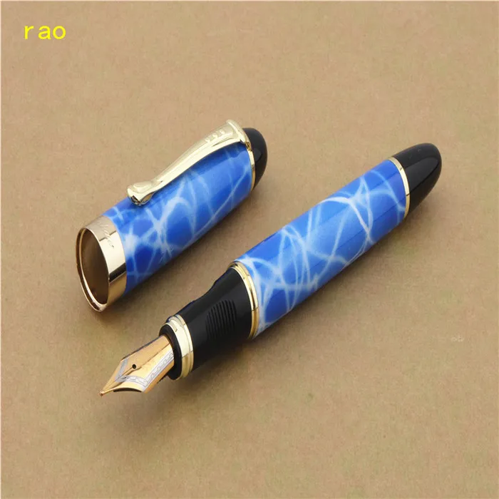 JINHAO X450 красивые 15 цветов Бизнес Средний перьевые ручки новые офисные бизнес школьные ручки - Цвет: Blue sky and white