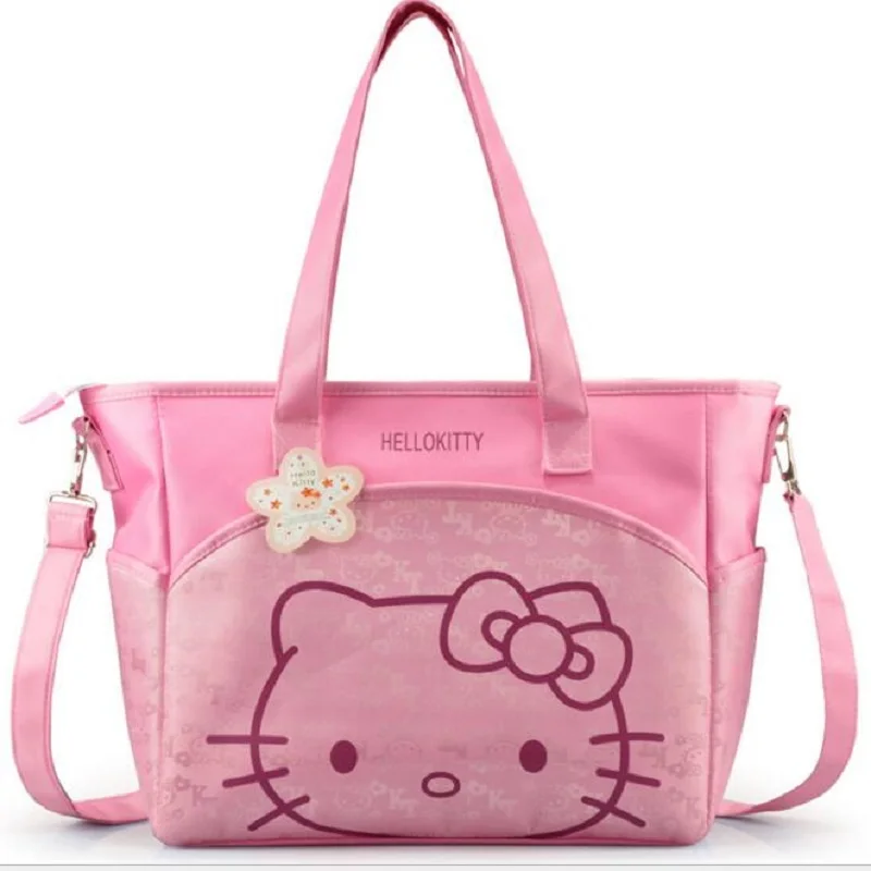 Оксфорд hello kitty Мумия сумка женская повседневная сумка для покупок мультяшная вместительная сумка для женщин сумка для пикника 2 цвета