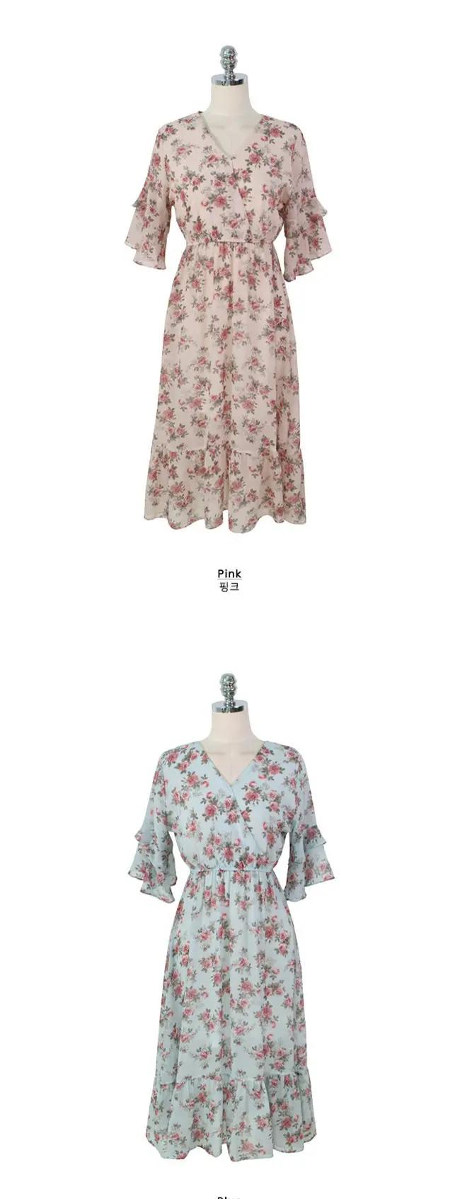 Большие размеры, летнее платье для девочек, Boho, вечерние, женские, винтажные платья, шифоновое, синее, розовое, с принтом, с коротким рукавом, женские платья, LongRobe Vestido