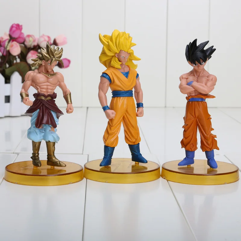 6 шт. 12-15 см Фигурки Dragon Ball Z набор Супер Saiyan Сон Гоку Вегета куллин пикколо, Фриза ячейка ПВХ фигурка модель игрушки куклы